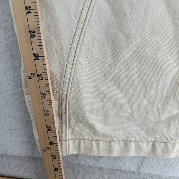 Pacsun Jessie High Rise Baggy Womens 23 Off White Wide Leg Rigid Denim Gorp NWT - Picture 12 of 13